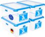 ATHLON TOOLS 4x 3L Voedselcontainerset in Horeca Kwaliteit - 100% Luchtdicht en Lekvrij - -40 tot +100 graden - voor alle voedingsmiddelen - BPA-vrij - Koelkastbewaarcontainers (3 L | Set van 4)