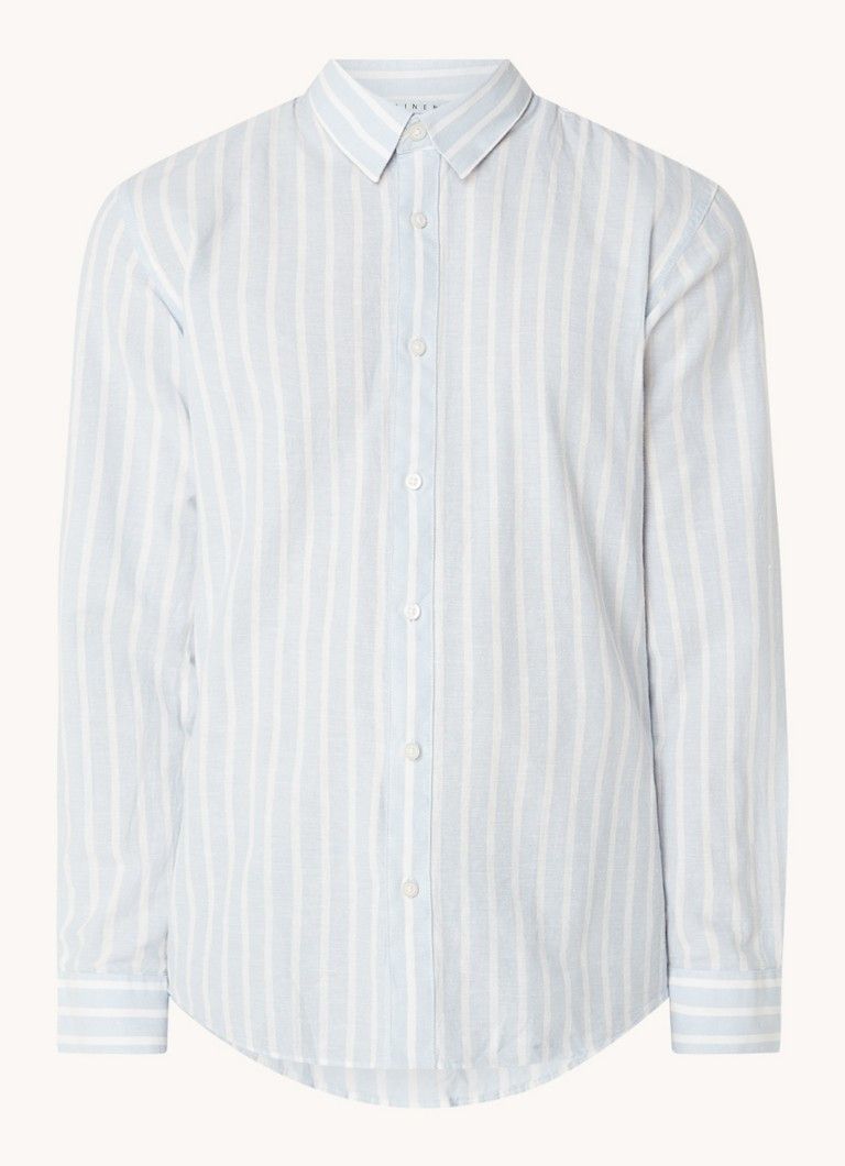 Selected Homme Noos slim fit overhemd in linnenblend
