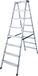 KRAUSE aluminium dubbele trap, dubbele uitvoering, 2x8 treden