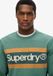 Superdry Core Logo Relaxt Gestreept Sweatshirt met Ronde Hals Heren Truien