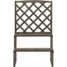 Maison Exclusive - Support de plantes et treillis gris 70x42x115 cm bois de sapin
