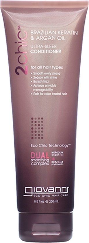 Giovanni Cosmetics 2chic - Ultra-Sleek Conditioner with Brazilian Keratin & Argan Oil 250 ml
