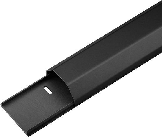 Goobay Wentronic 90724 Kabelgoot - 110 cm - Aluminium - Zwart - 10 stuks