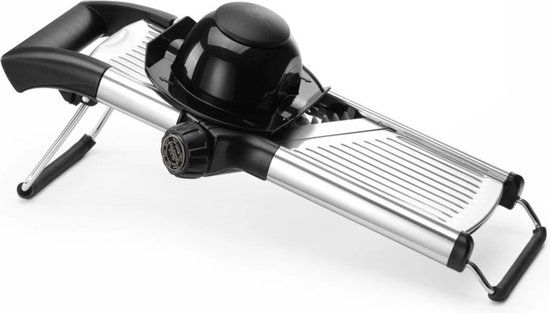 Hendi Mandoline RVS - Groentesnijder met Verschillende Messen en Vingerbeschermer