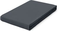 schlafgut Jersey Pure hoeslaken extra hoog - Eenpersoons S - 90x190 - 100x220 556 Grey Deep