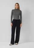 s.Oliver Pantalon Femme Noir Coton Regular Fit W40