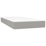 VidaXL Pocketveringmatras medium lichtgrijs 90x200x20 cm