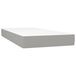 VidaXL Pocketveringmatras medium lichtgrijs 90x200x20 cm