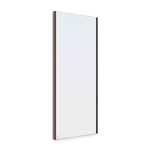 Emuca - Afneembare spiegel voor kastinterieur - Zwenkbaar - 340 x 1000 mm - Mokka