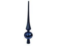 Othmar Decorations Kerstboom piek - blauw - 28 cm - kunststof
