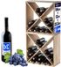 Loreo X casier à vin bois brun clair 2 pièces