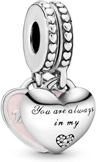 Pandora 14-karaats roségoud verguld metaal met heldere zirkonia's, Zilver, Zirkonia - 0.3 kg