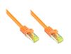 Alcasa câble réseau S/FTP 1m Orange