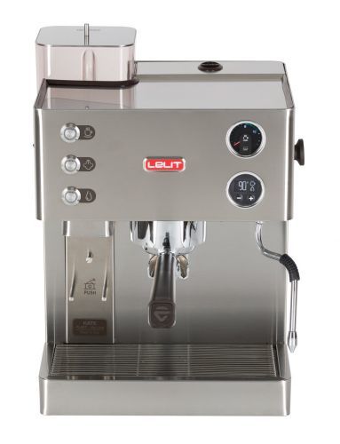 Lelit Kate PL82T - Handmatige Espressomachine met Ingebouwde Molen - RVS