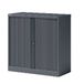 BISLEY rolluikkast Essentials, met 1 plank voor 2 ordnerhoogtes 47 x 100 x 100 cm 9634 rolluiken antraciet, corpus antracietgrijs