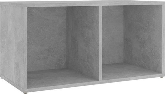 vidaXL Tv-meubel 72x35x36,5 cm bewerkt hout betongrijs