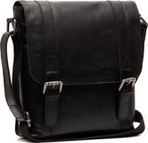 The Chesterfield Brand Adelanto Waxed Pull Up Overslagtas - Zwart