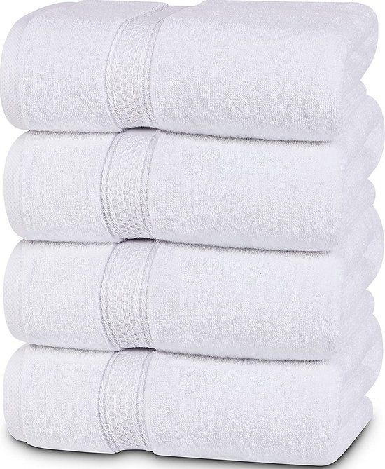 Utopia Towels - Badhanddoekenset, 4-pack, Wit