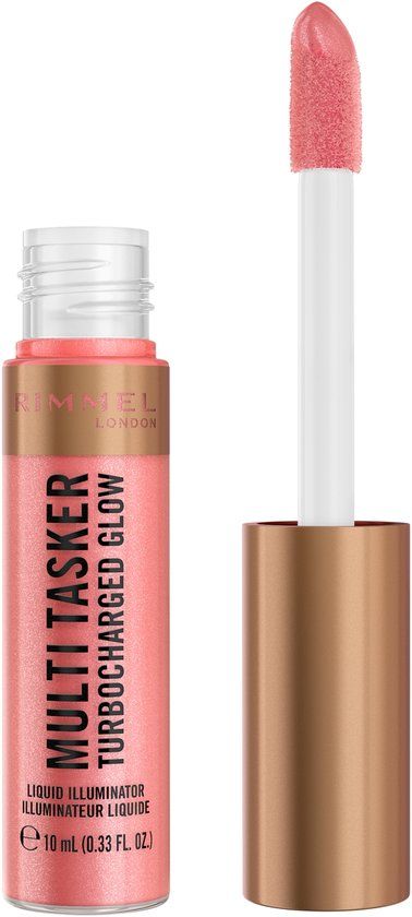 Rimmel Multi Tasker Turbocharged Glow Liquid Illuminator - 002 - Rosy Rebel, 10 ml