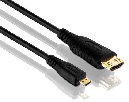 PureLink PI1300-010 HDMI kabel 1 m HDMI Type D (Micro) HDMI Type A (Standaard) Zwart