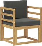 vidaXL Buitensofa Polyester Wit en Anthraciet