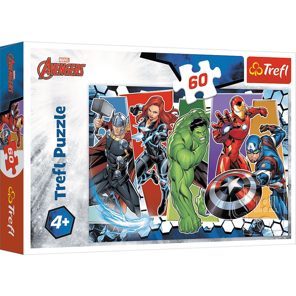 Trefl The Avengers Invincible Jigsaw Puzzle - 60 Pieces - Cartoons - Child - 4+ Years