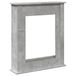 Haardombouw 75x20x87,5 cm bois traité gris béton