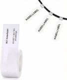 NIIMBOT Labels - Etiketten voor B21/B1 - 25x38mm - 40mm staart - 100 vellen - Kabel labels - Wit