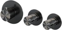 Brauer Gunmetal Edition Thermostatic Built-in Faucet - Gunmetal Brushed PVD