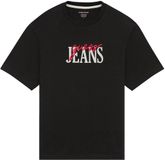 Guess Oversized T-shirt Zwart Katoen Ronde Hals Korte Mouw Printopdruk L