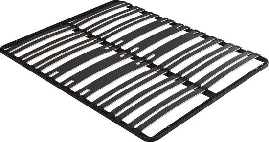 Ysmée Bedbodem met latten om te monteren 160 x 200 cm - 2 x 15 latten - 3 verstevigde ondersteuningszones voor de rug - Zonder poten - Zwart - CERRISI