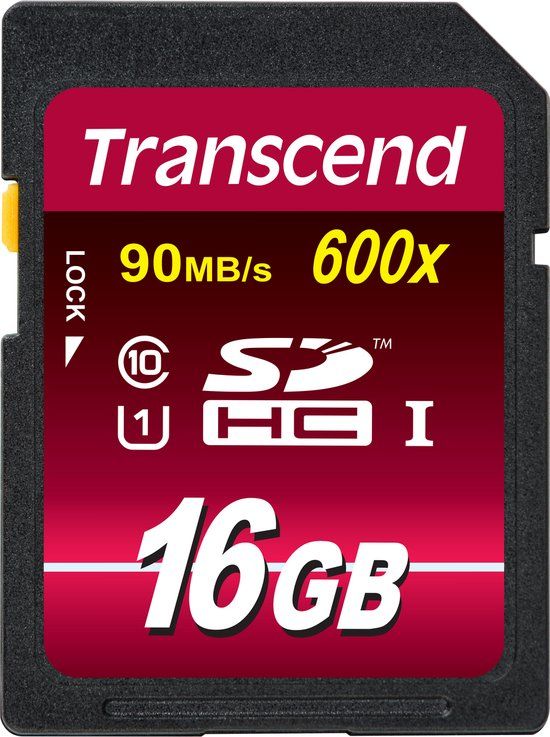 Transcend 16GB SDHC UHS-I 600x - TS16GSDHC10U1