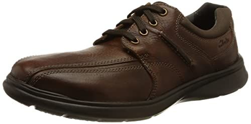 Clarks Heren Cotrell Walk Oxford Flat, Tabak, 44.5 EU