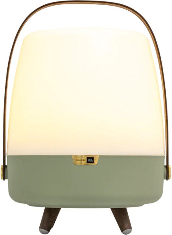 Kooduu Lite-Up Play - Draagbare Speaker Lamp - Krachtig Geluid - Warm Wit Licht - Petroleum