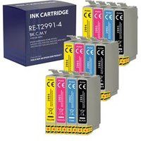 Epson Vervangende inktcartridge 29XL compatibel Expression Home XP-235 XP-240 XP-245 XP-250 XP-255 XP-330 XP-335 XP-340 XP-345 XP-350 XP-355 XP-430 XP-432 XP-435 XP-440 XP-442 XP-445 XP-450 XP-452 XP-455 Pakket 3 Zwart 3 Cyaan 3 Magenta 3 Geel