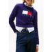 Tommy Hilfiger Tjw Sparkle Flag Pull Nocturnal Purple