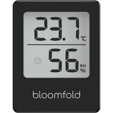 Bloomfold Hygrometer - Capteur d'humidité - Station météo numérique - Hygromètre - Thermomètre d'intérieur - Pile incluse