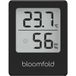 Bloomfold Hygrometer - Capteur d'humidité - Station météo numérique - Hygromètre - Thermomètre d'intérieur - Pile incluse