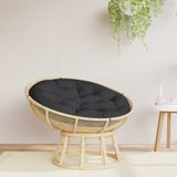 vidaXL Zitkussen rond ø 100x11 cm oxford stof zwart