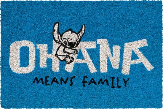 STITCH Ohana Blue Doormat - 60x40 cm - Kokosvezel