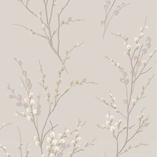 Laura Ashley - Vliesbehang - Pussy Willow Dove Grey - 10mx52cm