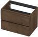 INK - Onderkast 2L Greeploos Houten Keerlijst Fineer - 700x450x520 Mm - Chocolate Fineer