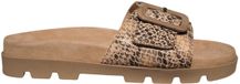 Rohde 6311-12 Beige Slipper Dames Leer Dierenprint