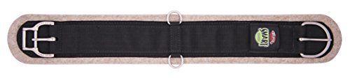 Weaver Leather Wolmix vilt gevoerde rechte smart cinch, zwart, 34 inch