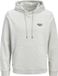 JACK & JONES - JJSEATTLE SWEAT HOOD - Hommes - Blanc Mélangé - Coton/Polyester - Taille XL