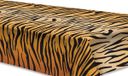Merkloos / Sans marque Tafellaken/tafelkleed tijger print - 137 x 274 cm - kunststof - Jungle/dieren thema