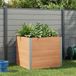 Maison Exclusive - Jardinière haute, marron, 100 x 100 x 91 cm, en WPC et aluminium