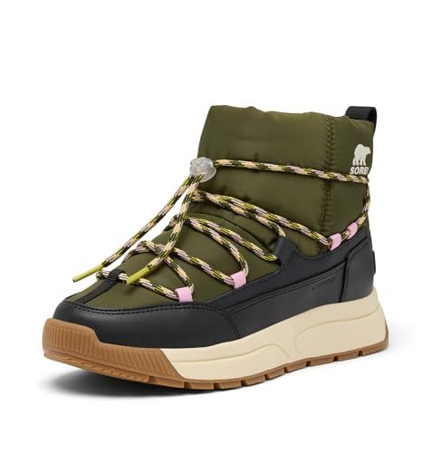 Sorel WHITNEY III SLIP-ON WP Dameslaarzen, Utility Green, Zwart, 39 EU