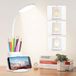 Ibenzoa® Lampe de bureau LED flexible avec chargeur USB et support de téléphone