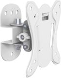 PureMounts® tv-beugel, Vesa 100x100, wandafstand: 7,5 cm, draagvermogen 25 kg, kantelbaar 3°/-12°, draaibaar 25°/-25°, wit